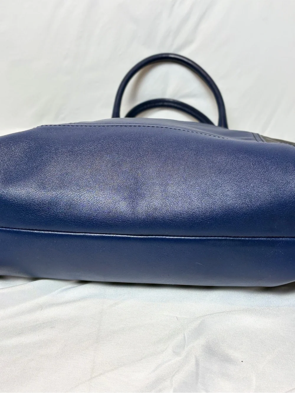 Coach Legacy Leather Rory Satchel Navy Black Colorblock 19902